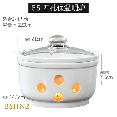 Bếp sứ hâm nóng thức ăn BSHN