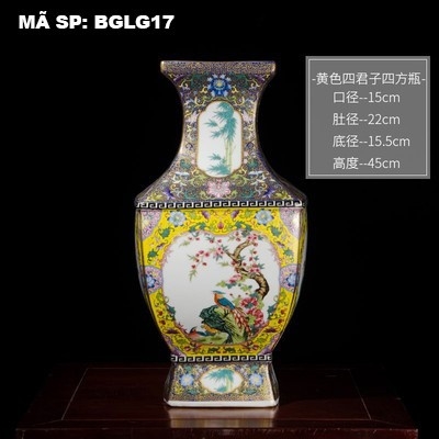 Bình gốm lục giác BGLG