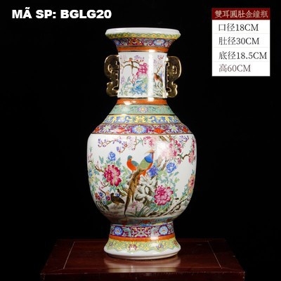 Bình gốm lục giác BGLG