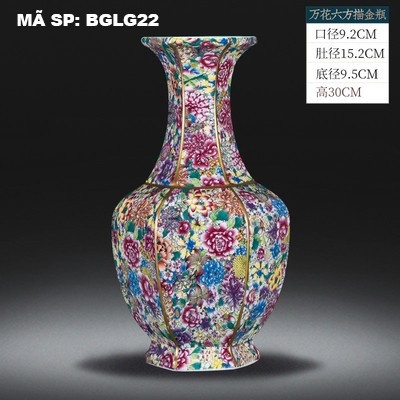 Bình gốm lục giác BGLG