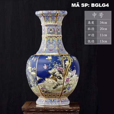 Bình gốm lục giác BGLG