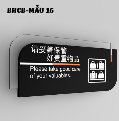 Biển hiệu cảnh báo các khu vực BHCB