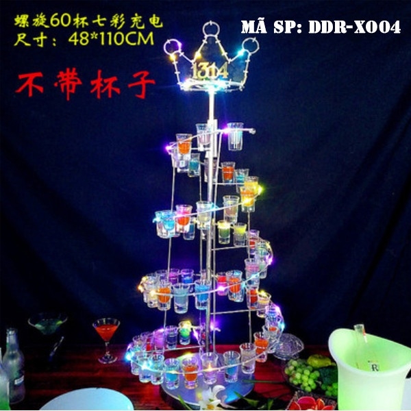Đế đựng rượu xoắn ốc led DDRXO
