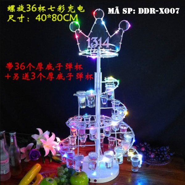 Đế đựng rượu xoắn ốc led DDRXO