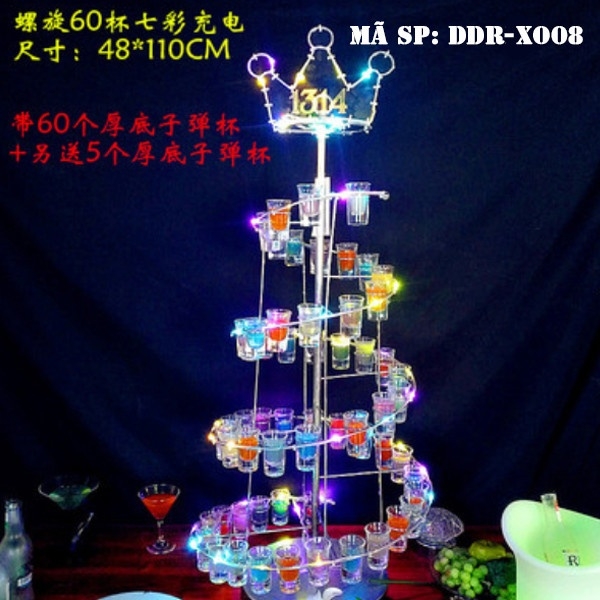 Đế đựng rượu xoắn ốc led DDRXO