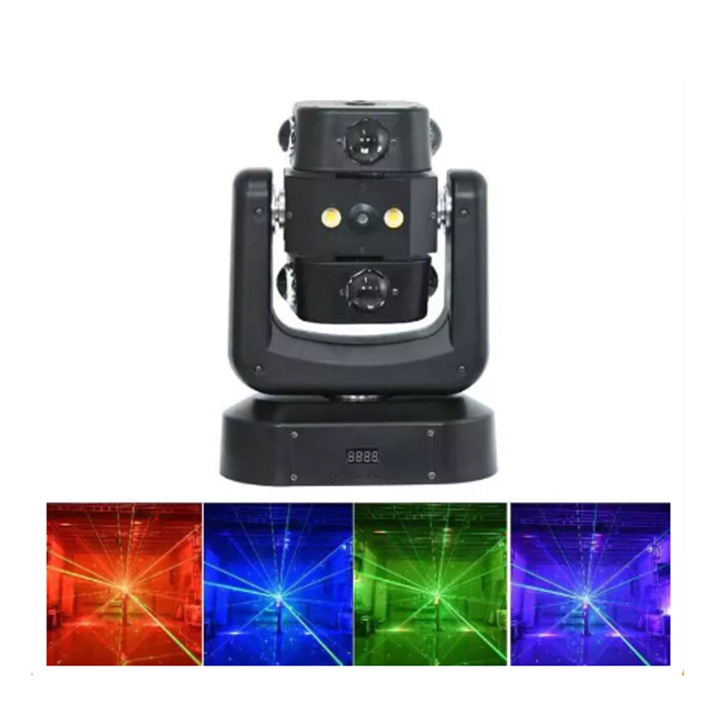 ĐÈN MOVING 2 ĐẦU BÁNH XE LỬA ( 3 IN 1 ) MẪU NEW 2023