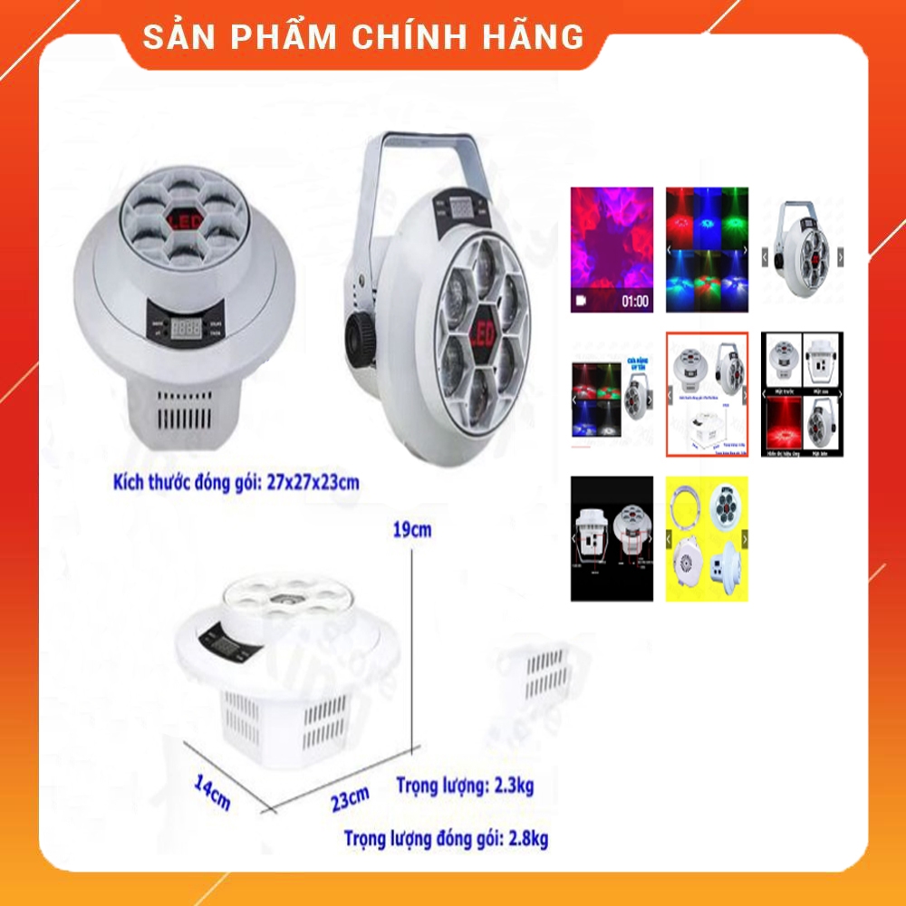 Đèn Moving Laser 3D 6 Mắt