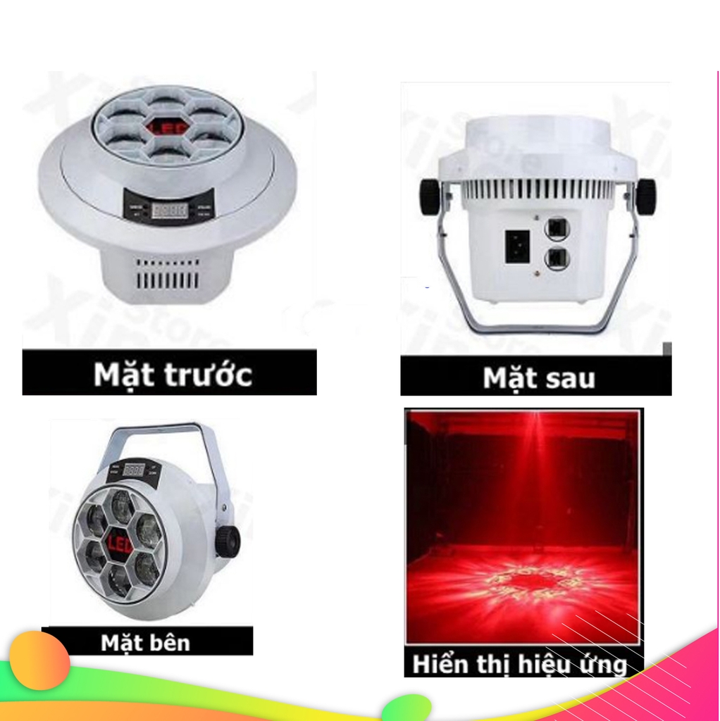 Đèn Moving Laser 3D 6 Mắt