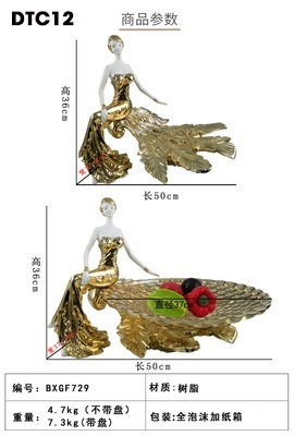 Dĩa đựng trái cây thiếu nữ DTC
