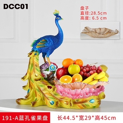 Dĩa trái cây chim công DCC