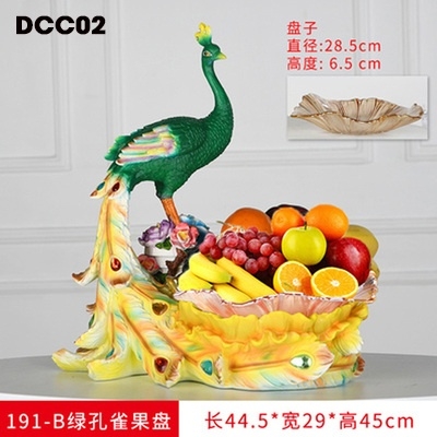 Dĩa trái cây chim công DCC