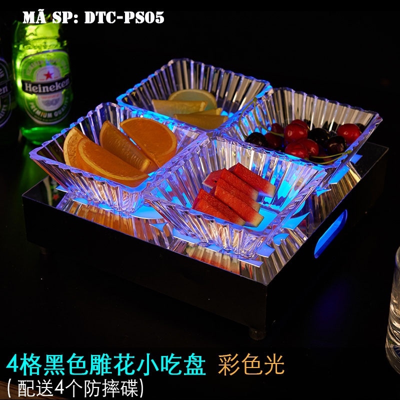 Đĩa trái cây ô vuông phát sáng DTCPS