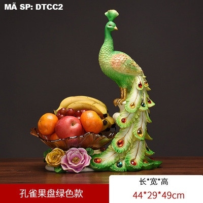 Đĩa trái cây con công DTCC