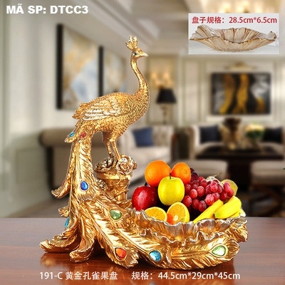 Đĩa trái cây con công DTCC