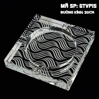 Gạt tàn pha lê hình vuông GTVP