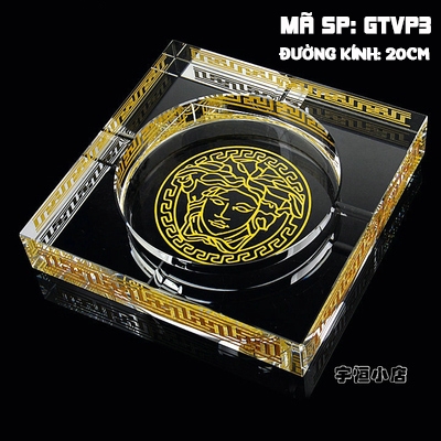 Gạt tàn pha lê hình vuông GTVP