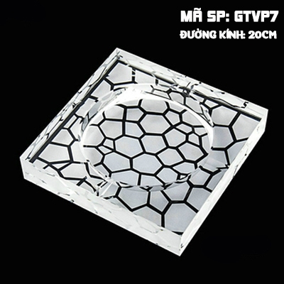 Gạt tàn pha lê hình vuông GTVP