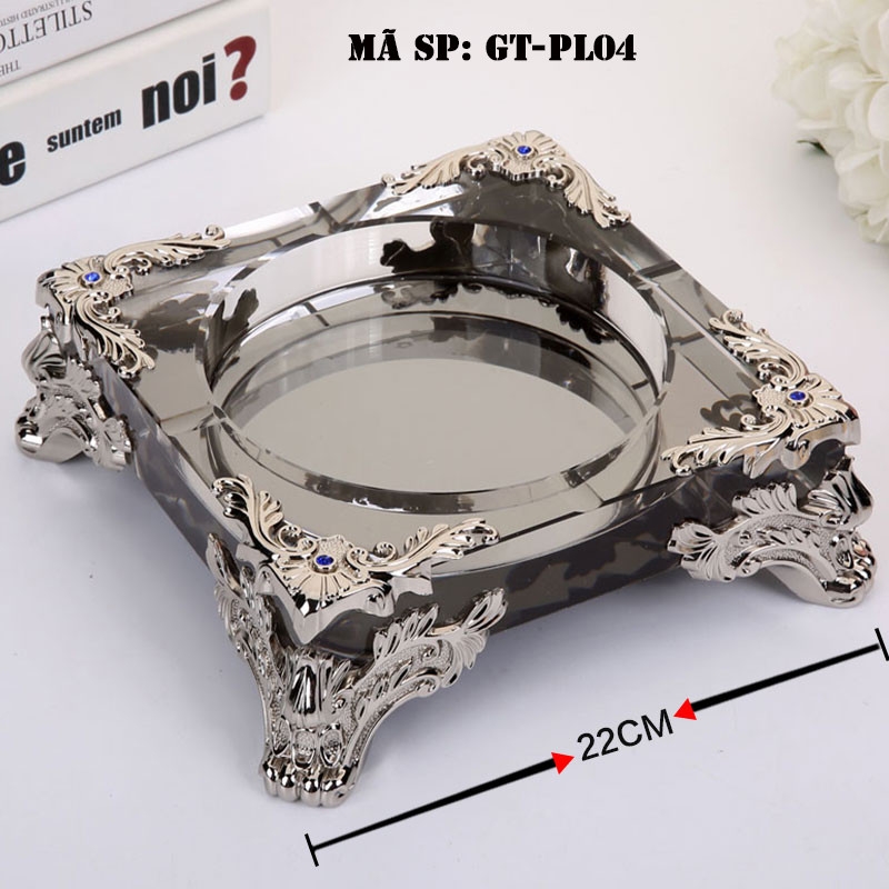 Gạt tàn thuốc lá pha lê GTPL