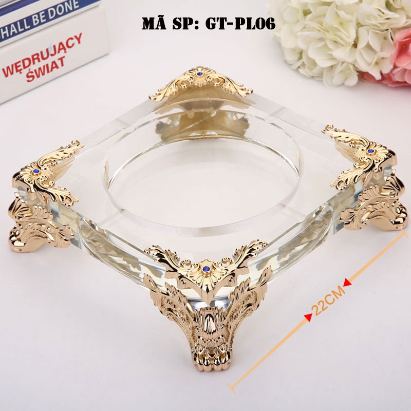 Gạt tàn thuốc lá pha lê GTPL