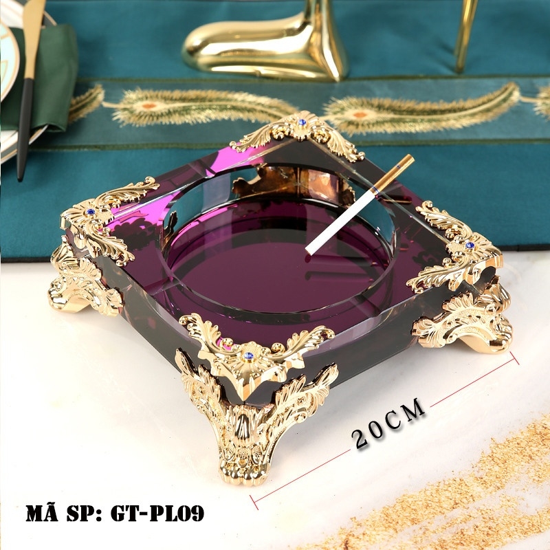 Gạt tàn thuốc lá pha lê GTPL