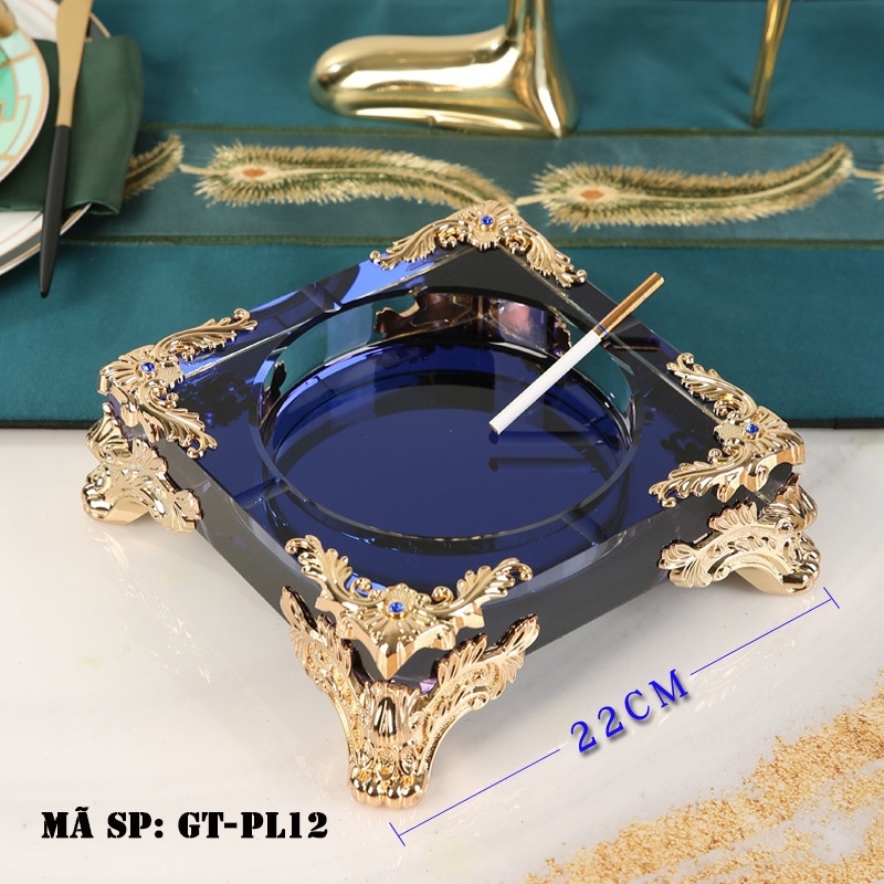 Gạt tàn thuốc lá pha lê GTPL