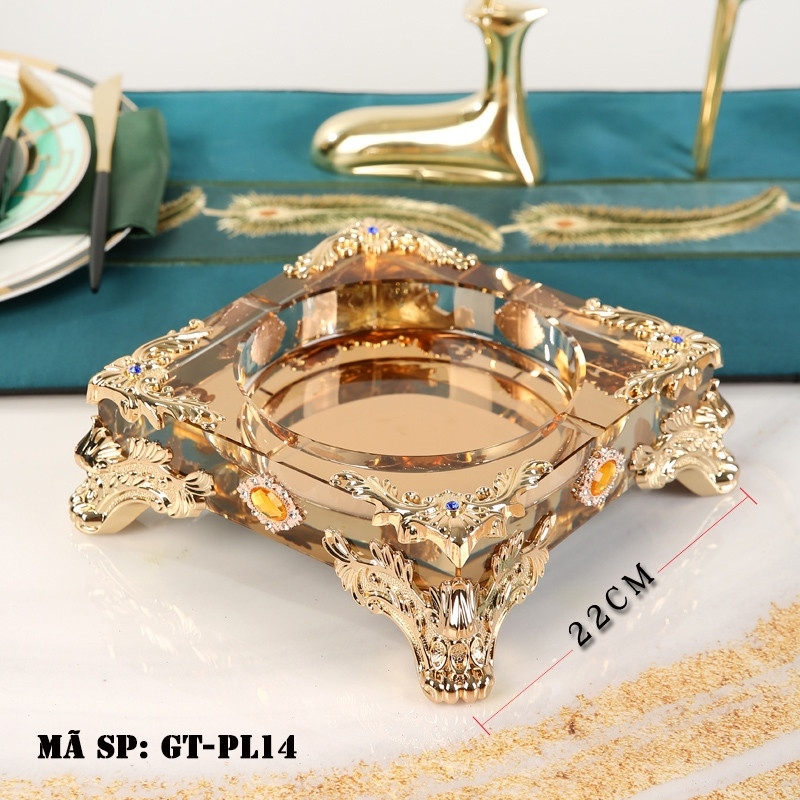 Gạt tàn thuốc lá pha lê GTPL