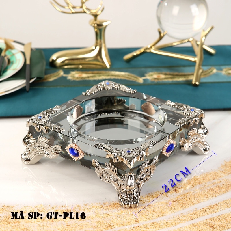 Gạt tàn thuốc lá pha lê GTPL