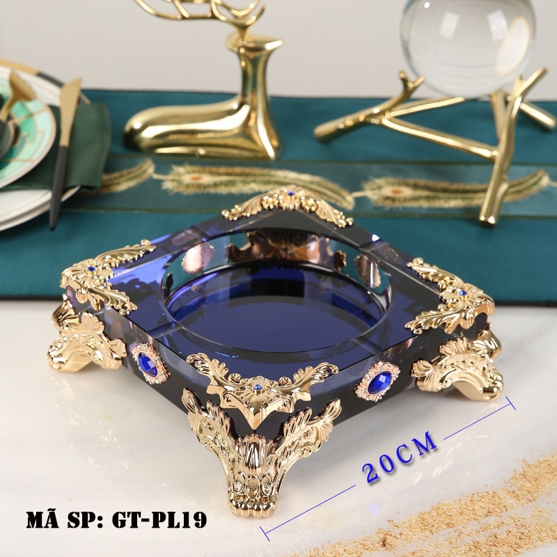 Gạt tàn thuốc lá pha lê GTPL