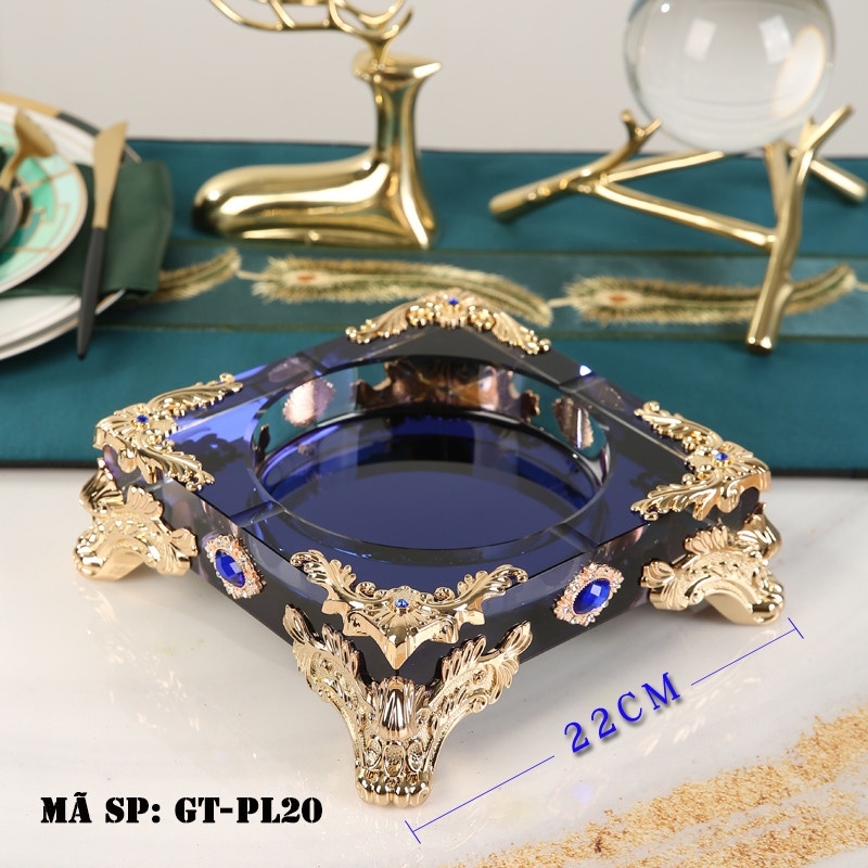 Gạt tàn thuốc lá pha lê GTPL