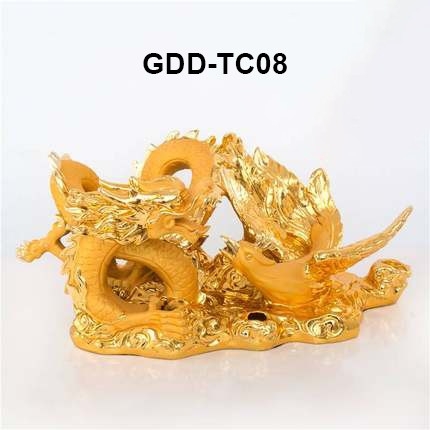 Giá đỡ đĩa trái cây rồng phượng GDDTC