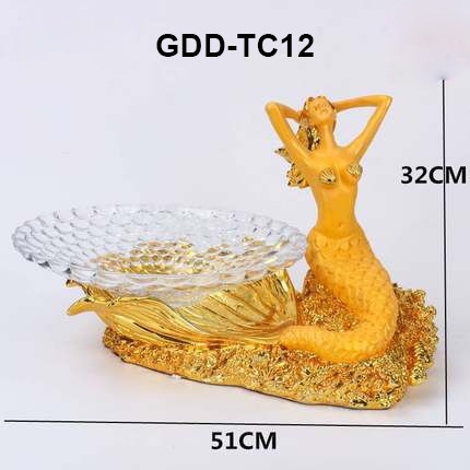 Giá đỡ đĩa trái cây rồng phượng GDDTC