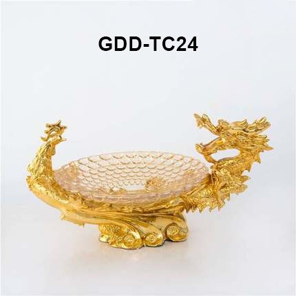 Giá đỡ đĩa trái cây rồng phượng GDDTC