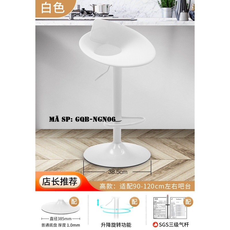 Ghế quầy bar nhựa giọt nước GQBNGN