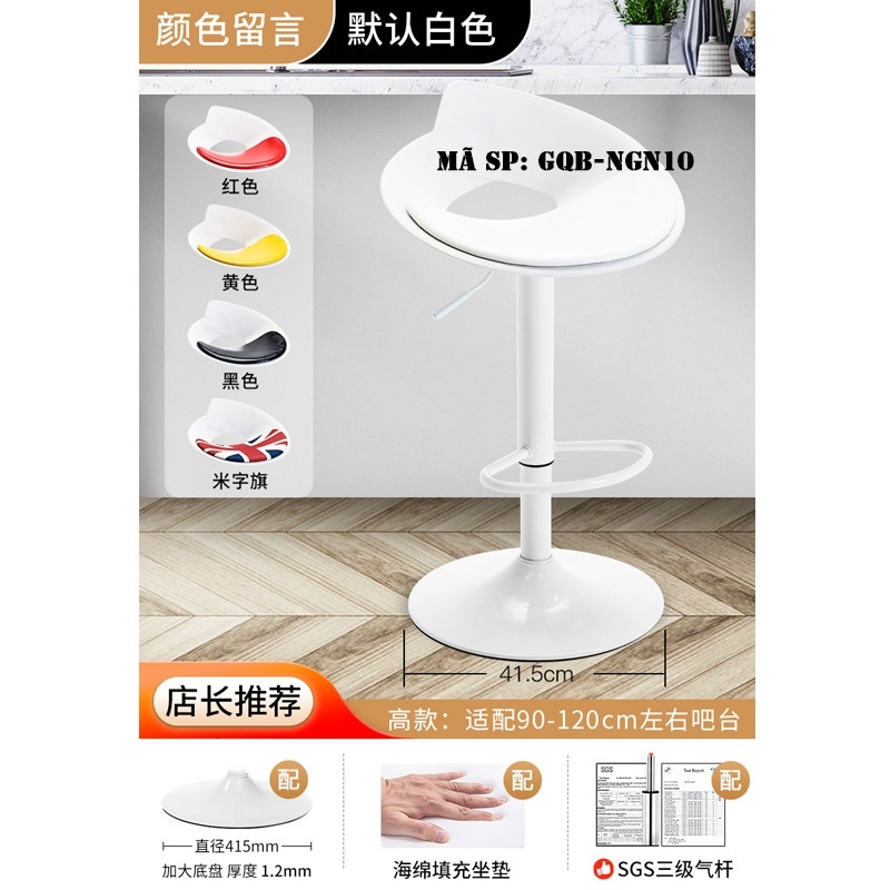 Ghế quầy bar nhựa giọt nước GQBNGN