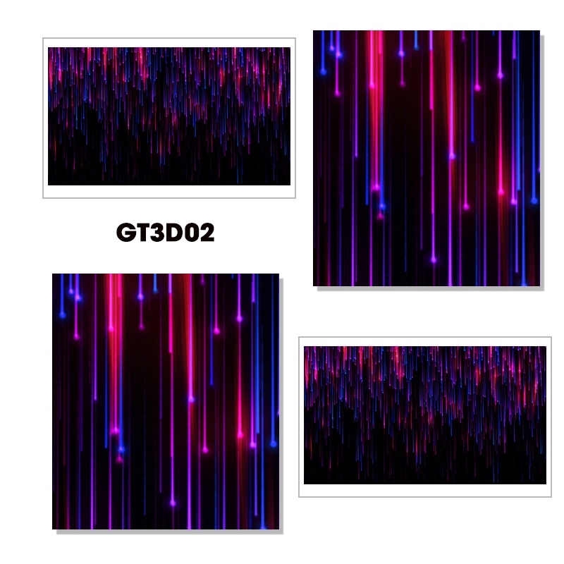 Giấy dán tường dạ quang 3D GT3D