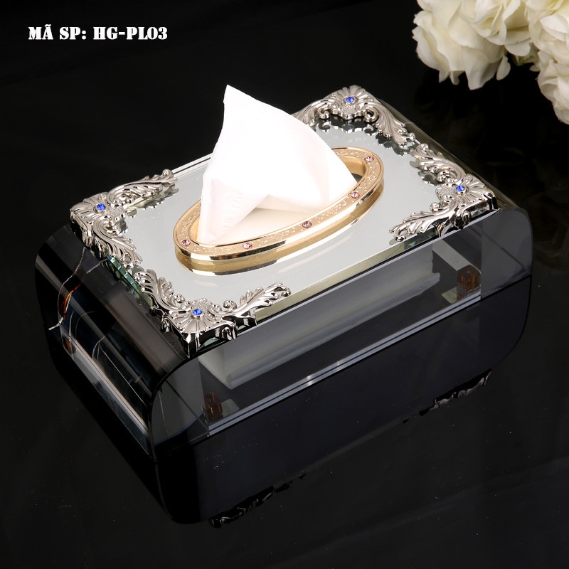 Hộp đựng giấy pha lê HGPL