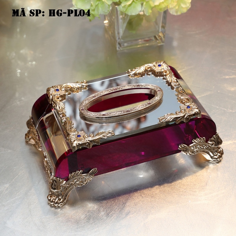 Hộp đựng giấy pha lê HGPL
