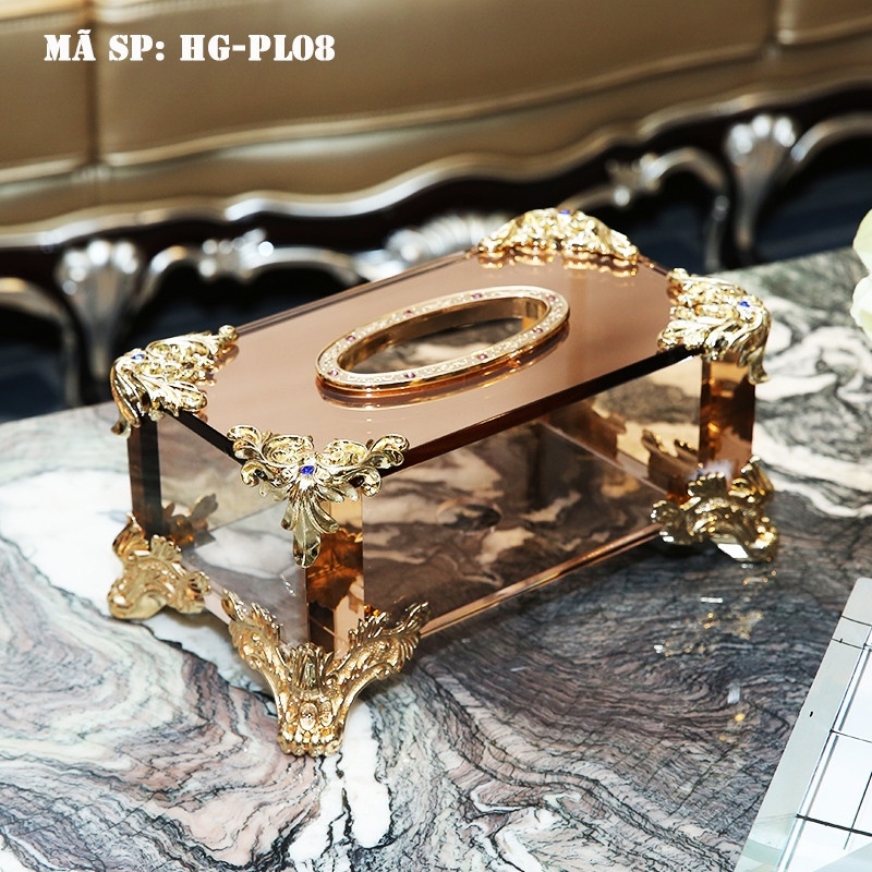 Hộp đựng giấy pha lê HGPL