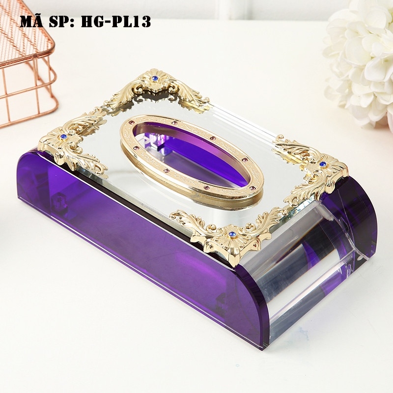 Hộp đựng giấy pha lê HGPL