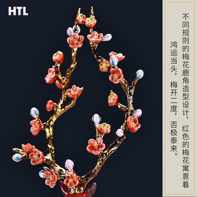 Hươu tài lộc gốm sika HTL