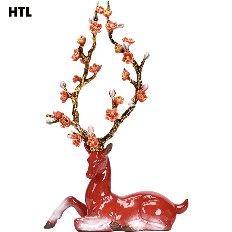 Hươu tài lộc gốm sika HTL