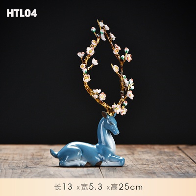 Hươu tài lộc gốm sika HTL