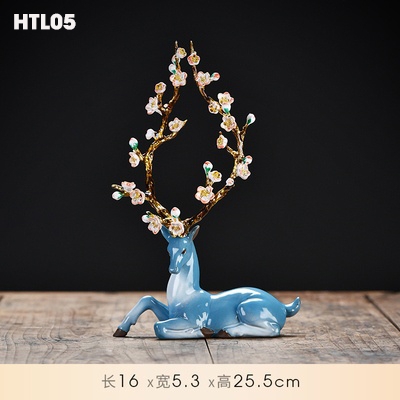 Hươu tài lộc gốm sika HTL