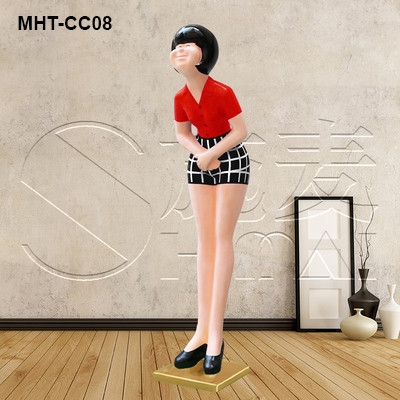 Tượng người cúi chào khách cao cấp MHTCC