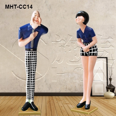 Tượng người cúi chào khách cao cấp MHTCC