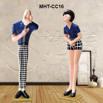 Tượng người cúi chào khách cao cấp MHTCC