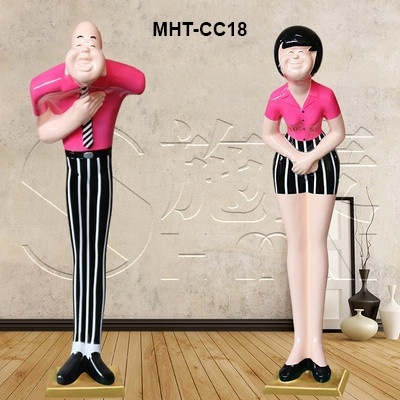 Tượng người cúi chào khách cao cấp MHTCC