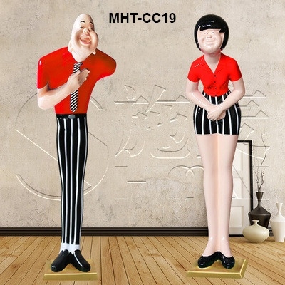 Tượng người cúi chào khách cao cấp MHTCC