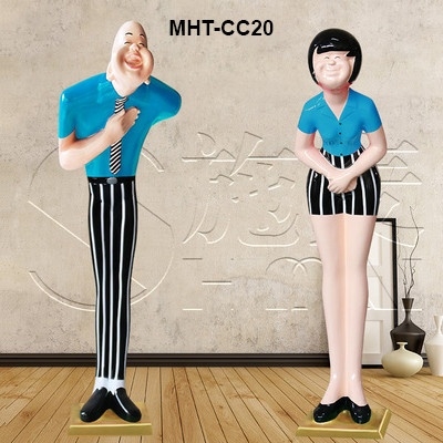 Tượng người cúi chào khách cao cấp MHTCC