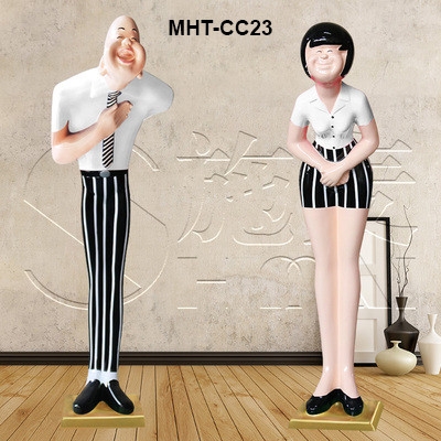 Tượng người cúi chào khách cao cấp MHTCC